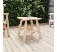 Teenpull Table d'appoint 49 x 49 x 50 cm, en bois massif d'épicéa non traité, table basse carrée pour salon, table basse durable, étagère robuste pour petits objets