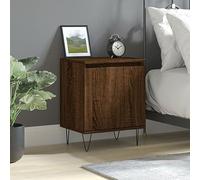 Teenpull Table de chevet marron aspect chêne 40 x 30 x 50 cm, matériau en bois, avec 1 compartiment, table d'appoint stable pour chambre à coucher, salon, matériau durable