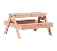 Teenpull Table de Pique-Nique pour Enfants en Bois Massif de Douglas Durable 88x97x52 cm, Table d'extérieur idéale pour Jardin, Patio, activités de Plein air et Repas Confortables
