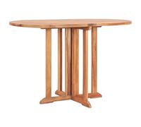 Teenpull Table Pliable de Jardin Papillon en Bois de Teck Solide 120x70x75 cm, Table de Patio Extensible pour Repas en Plein air, Table de Salle à Manger extérieure Stable et Facile à Entretenir