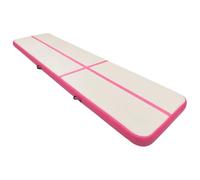 Teenpull Tapis Gonflable de Gymnastique en PVC Haute densité 800x100x20 cm avec Pompe, antidérapant et amortissant pour Yoga Pilates Fitness entraînement Sport Maison Studio Salle