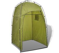 Teenpull Tente de Douche Verte Portable pour Camping randonnée Bivouac avec Cabine Toilette extérieure, vestiaire Pliable, abri Mobile avec Compartiments Rangement et Sac Transport
