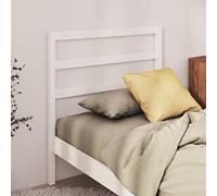 Teenpull Tête de lit blanche 81 x 4 x 100 cm, pin massif, design moderne, appui-tête de lit, complément élégant de chambre à coucher, montage facile
