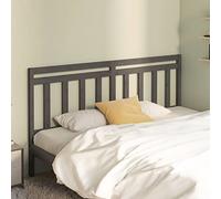 Teenpull Tête de lit grise 186 x 4 x 100 cm en pin massif, design moderne pour chambre à coucher, tête de lit robuste, montage facile, complément élégant