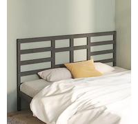 Teenpull Tête de lit grise 206 x 4 x 104 cm, en pin massif, élégante pour chambre à coucher, design complet, construction robuste, complément élégant