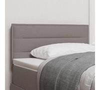 Teenpull Tête de lit LED avec bandes lumineuses - En tissu taupe - 100 cm - Design moderne - Alimentation USB - Montage mural - En bois durable - Pour chambre à coucher