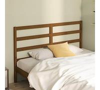 Teenpull Tête de lit Marron Miel Bois Massif de pin 156x4x100 cm tête de lit Uniquement Design élégant Aspect Naturel Rustique pour Chambre à Coucher