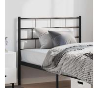 Teenpull Tête de lit métal Noir 100 cm, Cadre Robuste en Acier, Support Stable et élégant pour Chambre, Compatible avec Matelas 100 cm, Montage avec vis M6, Design Classique Durable