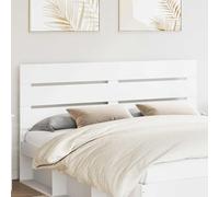 Teenpull Tête de lit rectangulaire en bois blanc - 163 x 3 x 100 cm - Tête de lit moderne pour chambre à coucher, chambre d'amis, chambre d'adolescent - Montage facile et design facile d'entretien
