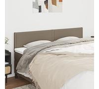 Teenpull Têtes de lit Taupe Tissu 200x5x78/88 cm capitonnée avec Pieds en Bois réglable pour Chambre élégante et Soutien Lombaire Confortable
