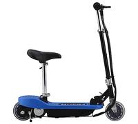 Teenpull Trottinette électrique avec siège Bleu 120 W, Guidon réglable, Pliable, pneus Anti-crevaison, Frein arrière, autonomie 30 Minutes pour Enfant, mobilité Urbaine et Loisir en Plein air