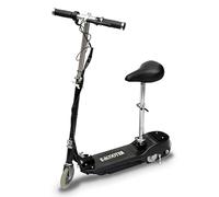 Teenpull Trottinette électrique Enfant avec siège réglable 120 W Noir, Guidon antidérapant, pneus Anti-crevaison 13,75 cm, Portable pour Balade Urbaine et Loisir en Plein air