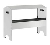Teenpull Trough d'alimentation pour Le bétail en Acier galvanisé Argent 79 x 35 x 62 cm capacité 15 kg résistant aux intempéries Facile à Nettoyer Usage intérieur extérieur