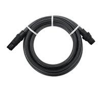 Teenpull Tuyau d'aspiration avec connecteurs en PVC - Noir - 7 m - Tuyau d'arrosage flexible pour arrosage et nettoyage - Robuste - Résistant aux plis et peu encombrant - Pour jardin, terrasse