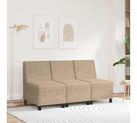 Teenpull Unité de Sofa modulaire sans accoudoirs Gris Clair en Cuir synthétique 55x74x82 cm pour Salon Contemporain canapé modulable Confortable et Durable