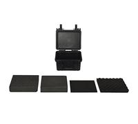 Teenpull Valise de vol Portable Noir en PP 27x25x18 cm avec Mousse Amovible Protection Rigide pour Transport Voyage Rangement Appareil Photo caméra Batterie