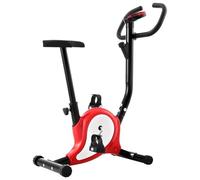 Teenpull Vélo d'appartement ergomètre avec entraînement par courroie et écran LCD, selle réglable, pédales antidérapantes, vélo de fitness robuste pour l'entraînement d'endurance à la maison, protège