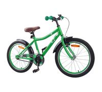 Teenpull Vélo pour Enfants 20 Pouces Vert avec Cadre Acier, Guidon et Selle réglables, Frein Efficace, idéal pour Balade, randonnée, Ville, Trekking, Cyclisme et Trajet Urbain sécurisé