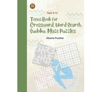 Teens Book for Crossword, word search, sudoku, maze puzzles: Book for Teenagers