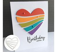 Teenxful Bluelans Coupe Dies Cœur Pochoir de gaufrage Métal Modèle de moule pour DIY Album de scrapbooking papier Fabrication de cartes Art Craft Decor