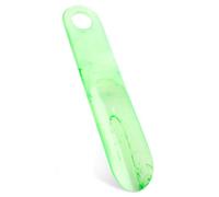 Teepacioka Chausse-pied en plastique - 1 pièce - 18,7 cm de long - Mini chausse-pied court avec support mural - Vert jade