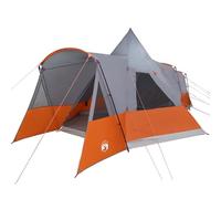 Teepee Tente cloche pour 8 personnes, vert, polyester 185T avec poteaux