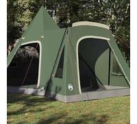 Teepee - Tente de pavillon avec toit - Vert - 545 x 450 x 295 cm - Polyester 185T avec revêtement en polyuréthane - Résistant aux intempéries et durable - Pour jardin, camping et extérieur