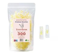 TEERLESS Filtre anti-goudron pour cigarettes - 300 filtres à cigarettes - Embout de filtre à cigarettes en plastique pour cigarettes régulières - Stop la nicotine et le goudron - Filtre à clipser pour
