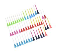 Tees de, 50 Pièces 83 Mm coloré en Silicone Souple en Plastique Double Couche Tee de Double Couche Tee de en Silicone Tee de Non Toxique