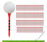 Tees de golf avec lignes : tees rayés pour une hauteur de frappe constante | Accessoires de golf professionnels pour hommes et femmes | longs pour une position optimale de la balle | Léger et durable