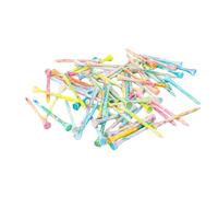 Tees De Golf En Bois - 50 Pcs Tees De Golf En Bois Colorés, Épingle De Golff De Pratique Professionnelle Pour Les Débutants, Les Amateurs Et Passionnés | Accessoires De Golff En Boiss Solide