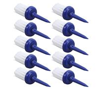 Tees de golf en plastique faible résistance plus de distance cohérente hauteur brosse tees golfs zéro friction choix complet golf tee-shirt pour la formation des pilotes de golf (Cheveux bleus et