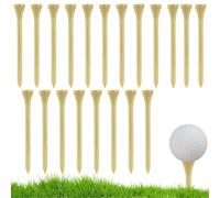 Tees de golf professionnels en bambou, 100 pièces de golf en bambou, réduit la friction Side Spin plus stable, fournitures de (plusieurs tailles disponibles)