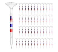 Tees De Golf Transparents À Grande Tasse avec Drapeau des États-Unis - Four