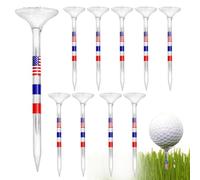 Tees De Golf Transparents À Grande Tasse avec Drapeau des États-Unis - Four