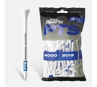 Pride Golf Tee Tees de golf PTS 83 mm en bois Pack de 75 Bleu