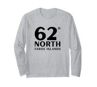 Tees, Hauts et Accessoires de Voyage 62 degrés Îles Féroé Manche Longue