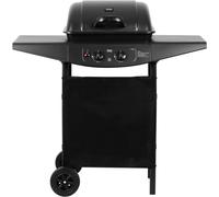Teesa BBQ Barbecue à gaz Chariot de barbecue 2 brûleurs 5kW Barbecue