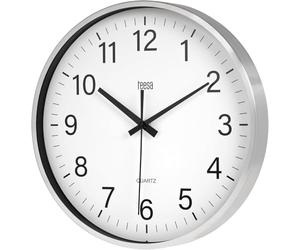 teesa Horloge Murale Analogique Universel 30 cm TSA0036 Argent (Lot de 5)