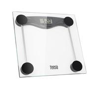 Teesa TSA0801 Balance de salle de bain numérique en verre avec grand écran LCD 180 kg