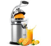 Teesa TSA3011 Presse-agrumes électrique avec poignée 130 W/350 ml Acier inoxydable Argent