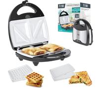 Teesa Grille-pain TSA3221 3 en 1 avec insertions en céramique acier inoxydable