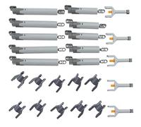 TEESE Kit 5 actionneurs linéaires avec connecteur à axe, Compatible avec Les pièces Technic, pour pièces de Rechange STEM-MOC-EV3-voiture-camion-projet