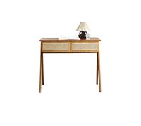 TEESONG Bureau de Coiffeuse Bureaux Wabi-Sabi Style Bureau en Bois Home Bouchers Coiffe