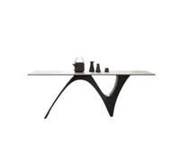 TEESONG Bureau Table Basse Table à Manger rectangulaire Simple et créative de Style médiéval avec Plateau chaises en Pierre Table à Thé
