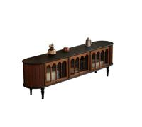 TEESONG Meuble TV pour salon avec correspondance de couleurs créative, meuble bas en bois massif pour TV audiovisuel avec conteneur (B:220CM40CM*60CM)