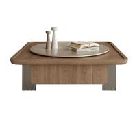 TEESONG Petites Tables de Bout Table Basse Moderne Table à thé en Bois sculpté, Petite Table Basse, d'appoint de Chambre Moderne, carrée Simple for Salon Tables Basses pour Le Salon