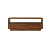 TEESONG Petites Tables de Bout Table Basse Moderne Table Basse en Bois Massif de Noyer Noir, Table à thé rectangulaire Simple et Moderne, Table Basse Chinoise Tables Basses pour Le Salon
