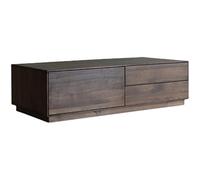 TEESONG Petites Tables de Bout Table Basse Moderne Table Basse en Noyer Noir de Style Chinois, Table Basse créative rectangulaire avec Rangement Tables Basses pour Le Salon