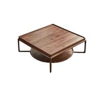 TEESONG Petites Tables de Bout Table Basse Moderne Table Basse en Noyer Noir, rétro Chinoise, adaptée aux Grands ou Petits espaces, Appartement, Maison, Bureau Tables Basses pour Le Salon